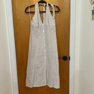 Polka dot Zara Linen dress